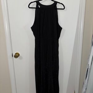 Black Halter Top Dress